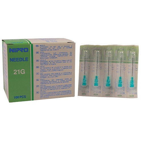 Needle 21G X 32mm NIPRO Green 100