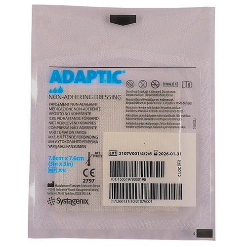 Adaptic Dressing Non Adhesive 76X76mm 1