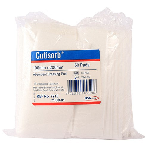 Cutisorb Dressing Pad 100X200mm 50