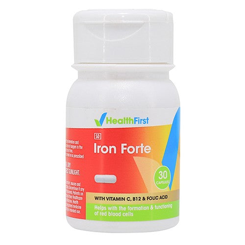 Health First Iron Forte Supplement Capsules 30 – Cura Pharm