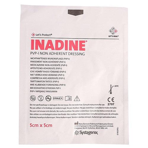 Inadine Wound Dressing 5cm X 5cm 1