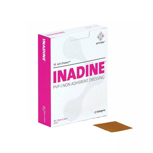 Inadine Wound Dressing 5cm X 5cm 25