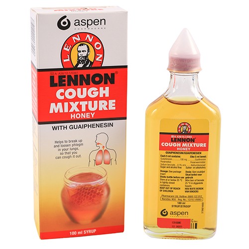 Lennon Cough Mix Honey 100ml Dutch Meds