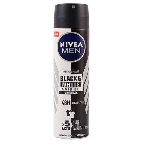 Nivea Aerosol Invisible Black & White 150ml – Cura Pharm