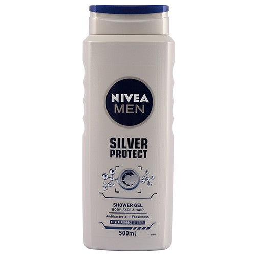 Nivea Bath Care Shower Gel Silver Protect 500ml