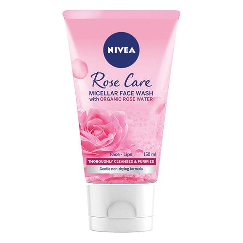 Nivea Face Gel Wash Rose Water 150ml