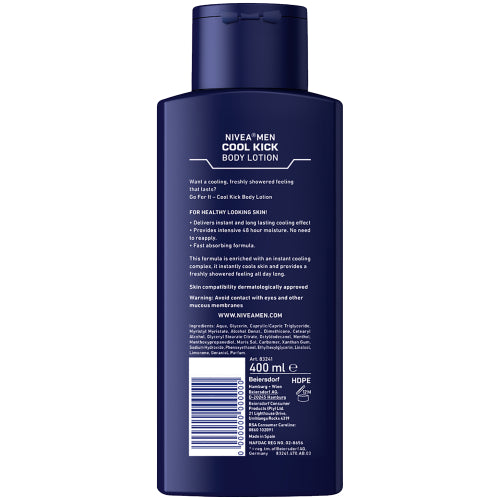 Nivea Men Cool Kick Body Lotion 400ml