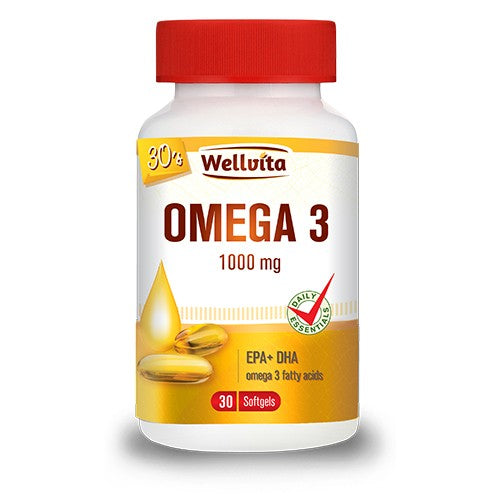 Omega 3 1000mg 30 Softgels Wellvita