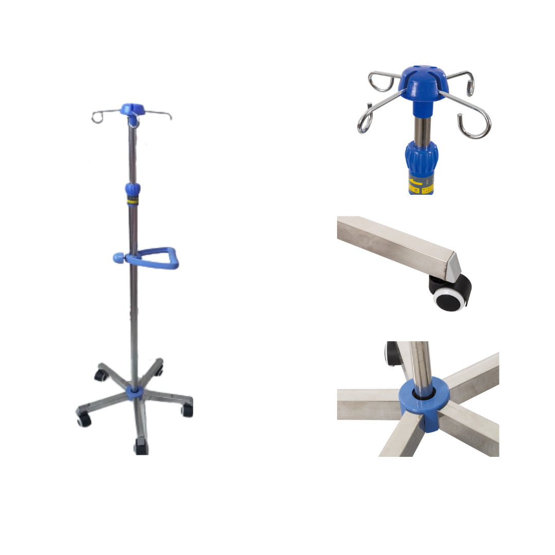 IV Drip Stand 4 Hook Clinihealth 1