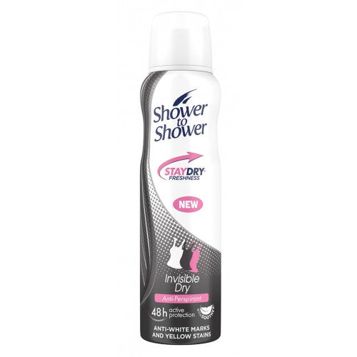 Shower To Shower Deodorant Invisible Dry 150ml