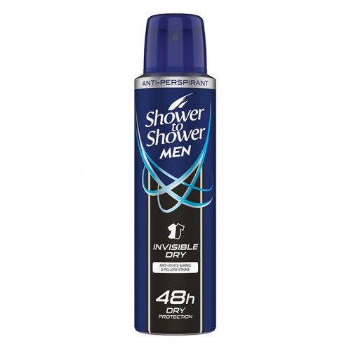 Shower To Shower Deodorant Invisible Men 150ml