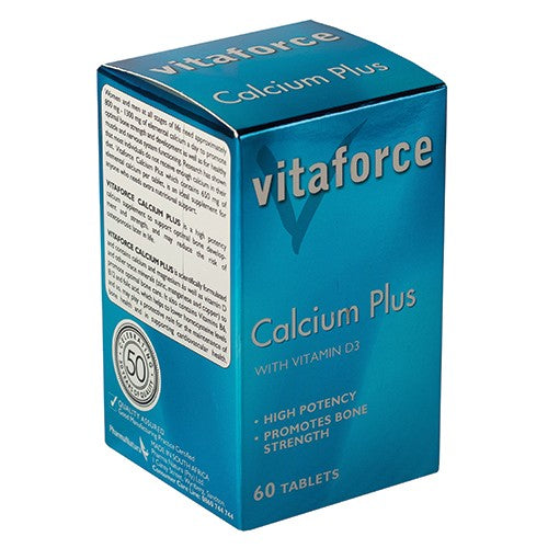 Vitaforce Calcium Plus 650mg 60 Tablets