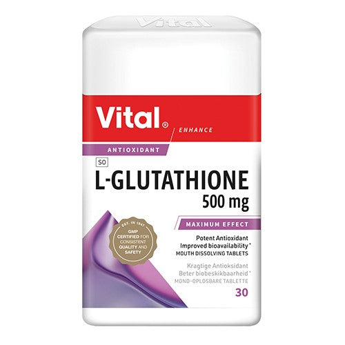 Vital L-Glutathione 500mg 30 Tablets