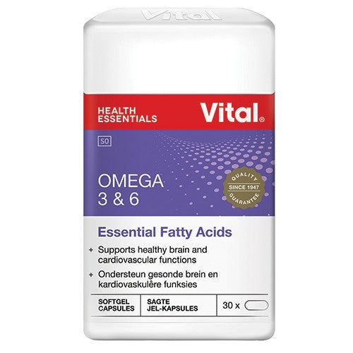 Vital Omega 3&6 Concentrate Capsules 30