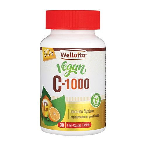 Wellvita Vegan C-1000mg 30 Tablets