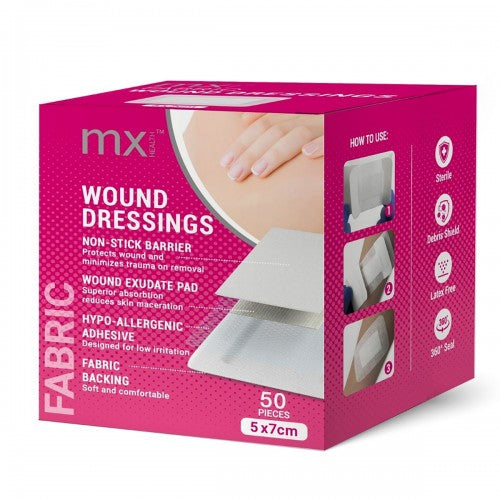 Wound Dressing Mx Fabric 5X7cm 50