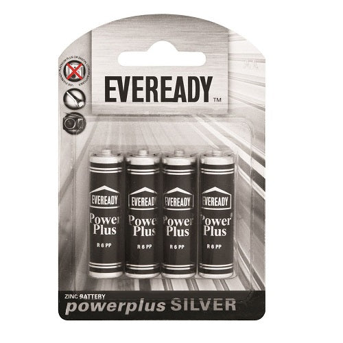 Eveready Power Plus R6 Power Plus Blister pack 4 AA