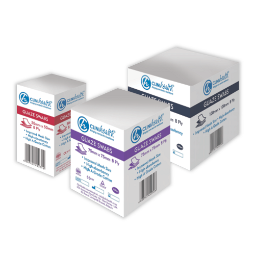 Gauze 100 X 100 X 8Ply Non Sterile Clinihealth 100