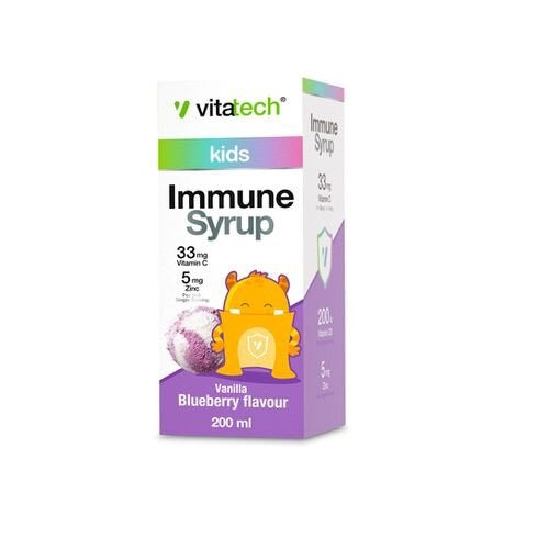 Vitatech Kids Immune Syrup Vanilla Blueberry 200