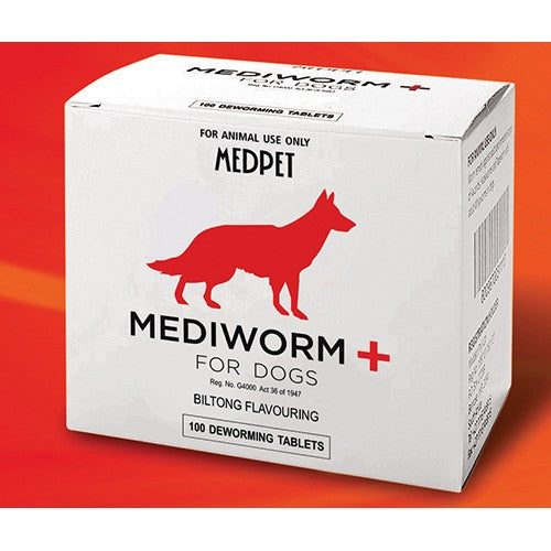 Mediworm Plus Dog 100 Tablets 1+1 Band