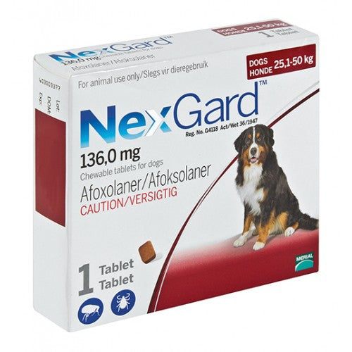 Nexgard 25.1-50Kg 6g Tablet 1 – Cura Pharm