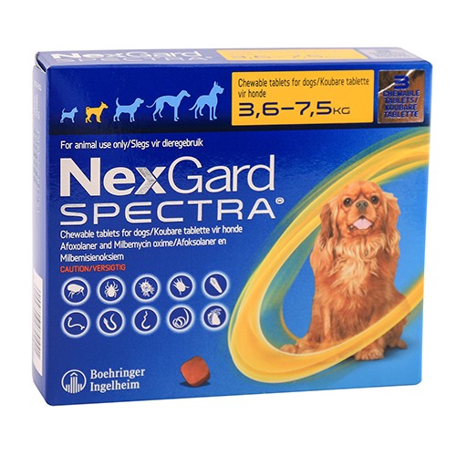 Nexgard Spectra Chew Tablets Small Dog 3 – Cura Pharm