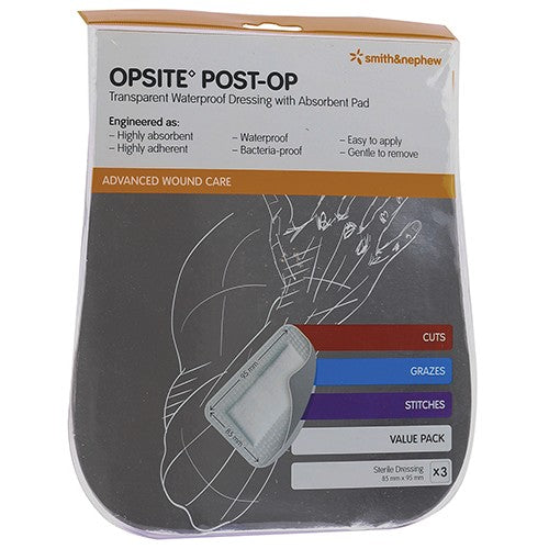 Opsite Post-Op Dressing 95mm X 85mm 3