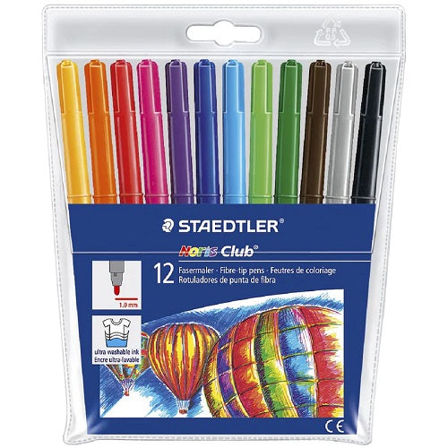 Pen Fibre Tip (Koki) Wallet Staedtler 12