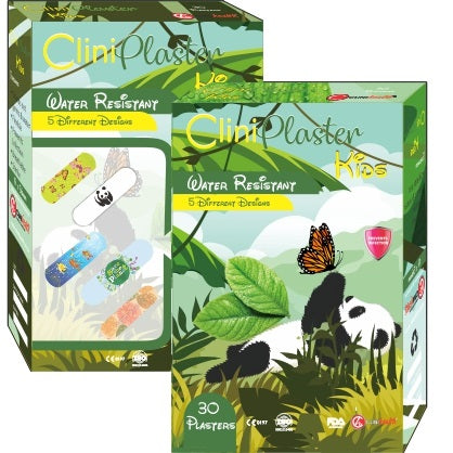 Plasters Kids Panda Forest Clinihealth 30