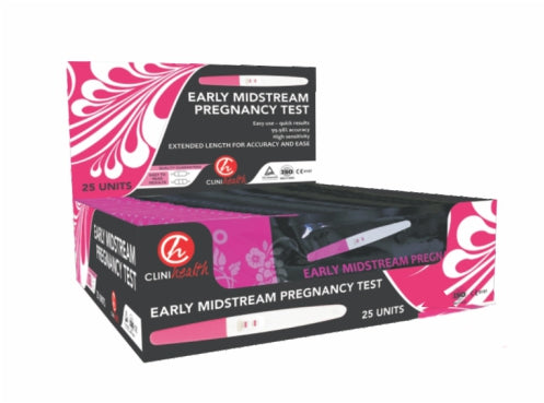 Pregnancy Test Early Midstream CliniHealth 25