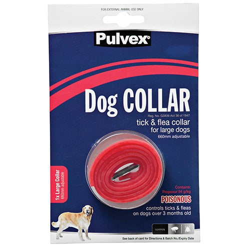 Pulvex Tick & Flea Collar Dog Large 660mm