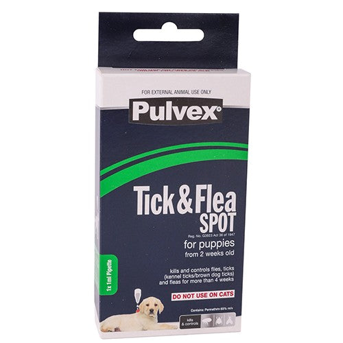 Pulvex Tick & Flea Spot Puppy 1ml  1