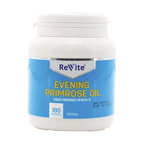 Revite Evening Primrose Oil 500mg 180 Softgel Capsules