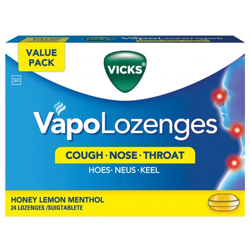 Vicks Vapolozenges Honey Lemon 2.5g X 24