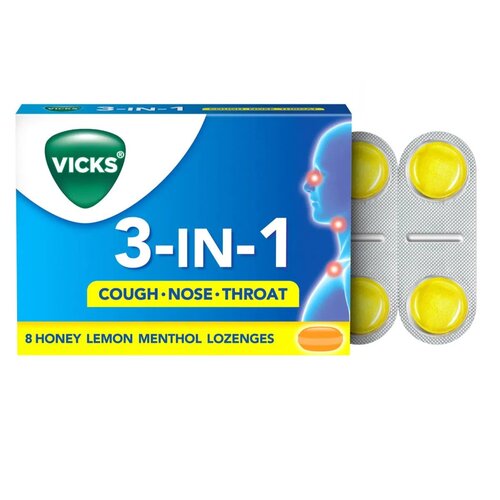 Vicks Vapolozenges Honey Lemon 2.5g X 8