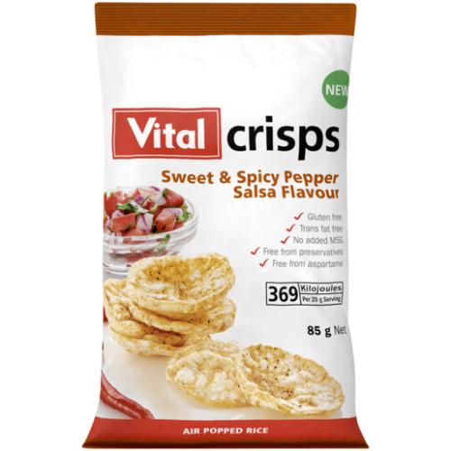 Vital Crisps Sweet & Spicy Pepper Salsa 85g