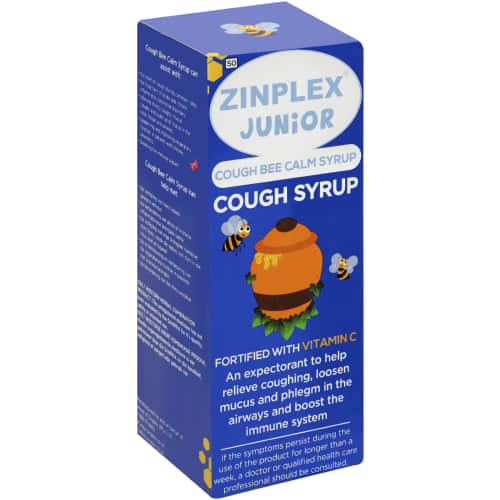 Zinplex Junior Cough Bee Calm Syrup 200ml – Cura Pharm